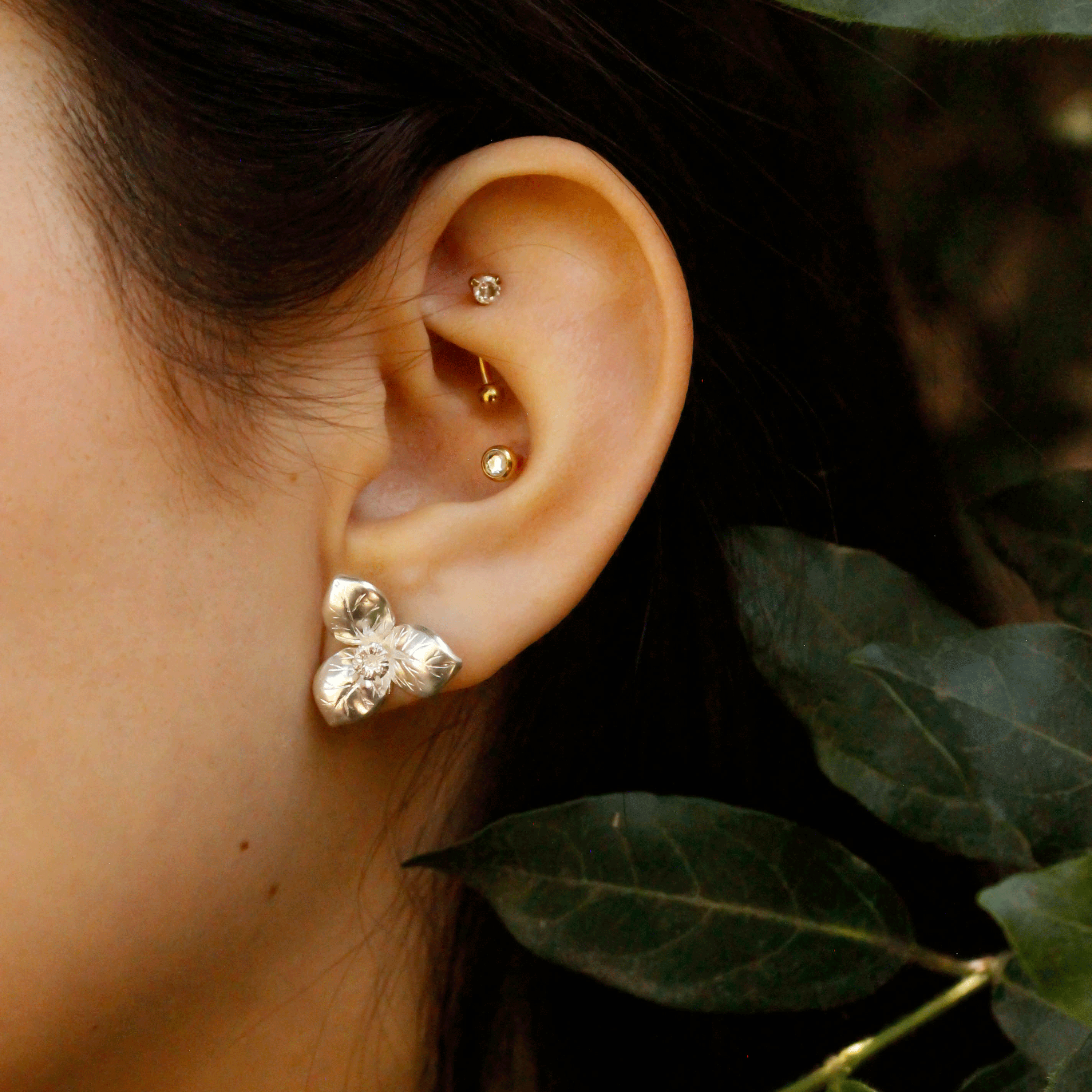 Aros Bugambilia Plata