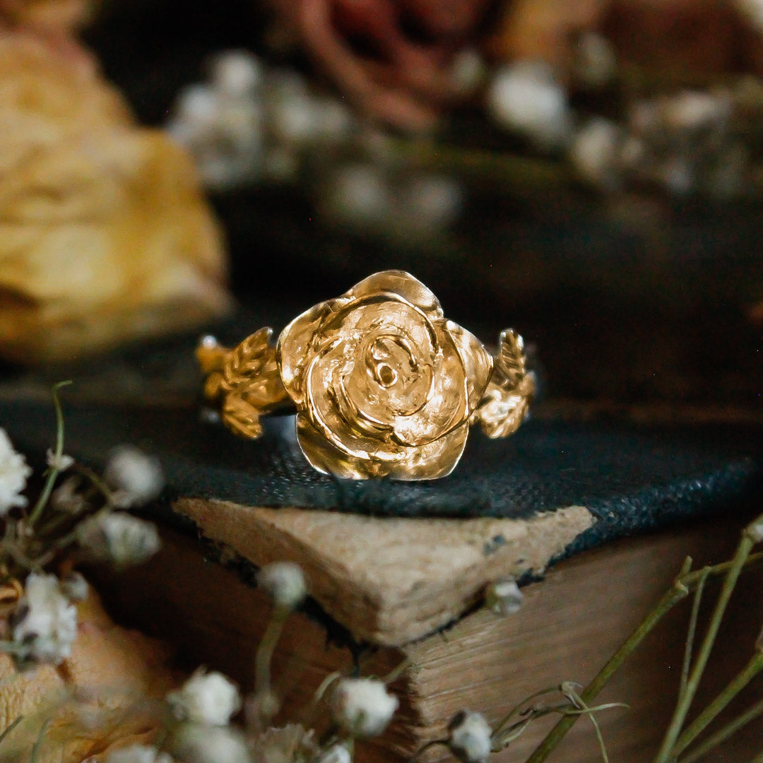 Anillo Rosa grande Gold