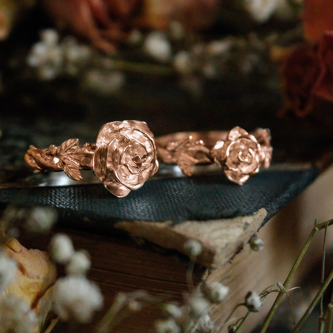 Anillo Rosa grande Rose Gold