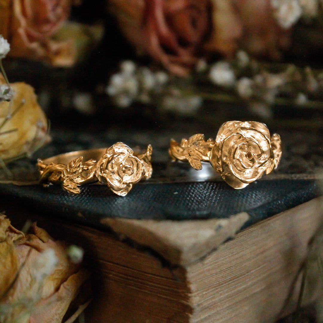 Anillo Rosa grande Gold